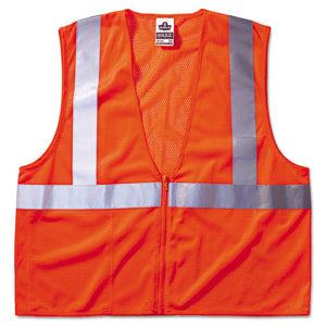 ESEGO21045 - Glowear 8210z Class 2 Economy Vest, Polyester Mesh, Zipper Closure, Orange, L-xl