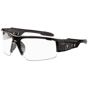 ESEGO52000 - Skullerz Dagr Safety Glasses, Black Frame-clear Lens, Nylon-polycarb