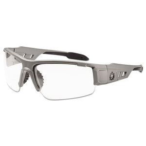 ESEGO52100 - Skullerz Dagr Safety Glasses, Matte Gray Frame-clear Lens, Nylon-polycarb