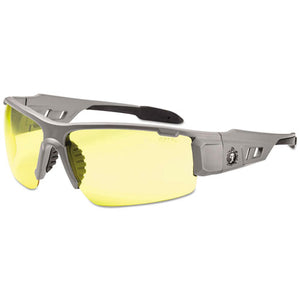 ESEGO52150 - Skullerz Dagr Safety Glasses, Matte Gray Frame-yellow Lens, Nylon-polycarb