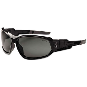 ESEGO56030 - Skullerz Loki Safety Glasses-goggles, Black Frame-smoke Lens, Nylon-polycarb
