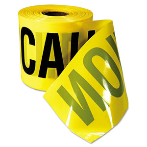 ESEML770201 - Caution Barricade Tape, "caution Cuidado" Text, 3"x200ft, Yellow W-black Print
