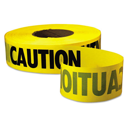 ESEML771001 - Caution Barricade Tape, "caution" Text, 3" X 1000ft, Yellow-black