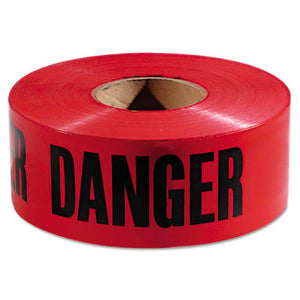 ESEML771004CT - Danger Barricade Tape, 3" X 1000 Ft, Red-black, 8 Rolls-carton