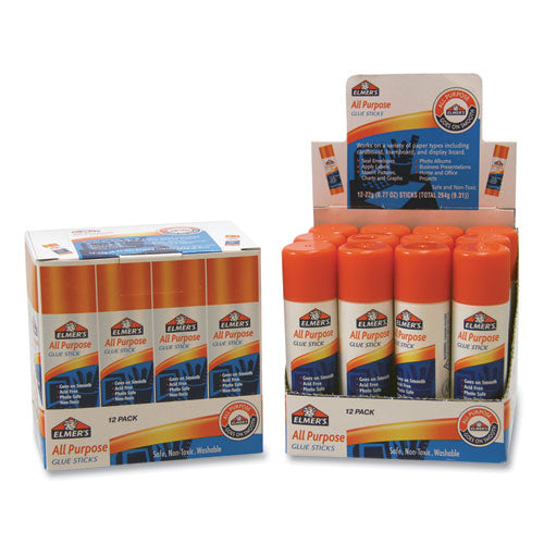 Washable School Glue Sticks, 0.24 Oz, Applies And Dries Clear