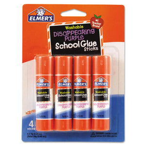 ESEPIE543 - Washable School Glue Sticks, Disappearing Purple, 4-pack
