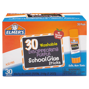 ESEPIE555 - Washable School Glue Sticks, Purple, 30-box