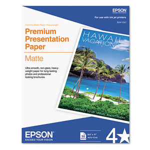ESEPSS041257 - Premium Matte Presentation Paper, 45 Lbs., 8-1-2 X 11, 50 Sheets-pack