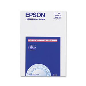 ESEPSS041327 - Premium Photo Paper, 68 Lbs., Semi-Gloss, 13 X 19, 20 Sheets-pack