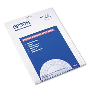 ESEPSS041331 - Premium Photo Paper, 68 Lbs., Semi-Gloss, 8-1-2 X 11, 20 Sheets-pack