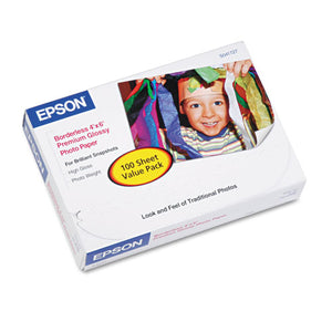 ESEPSS041727 - Premium Photo Paper, 68 Lbs., High-Gloss, 4 X 6, 100 Sheets-pack
