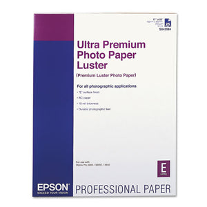 ESEPSS042084 - Ultra Premium Photo Paper, Luster, 17 X 22, 25 Sheets-pack