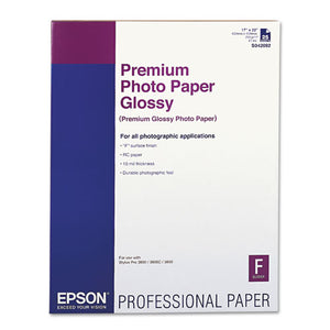 ESEPSS042092 - Premium Photo Paper, 68 Lbs., High-Gloss, 17 X 22, 25 Sheets-pack