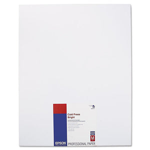 ESEPSS042311 - Cold Press Bright Fine Art Paper, 17 X 22, Bright White, 25 Sheets