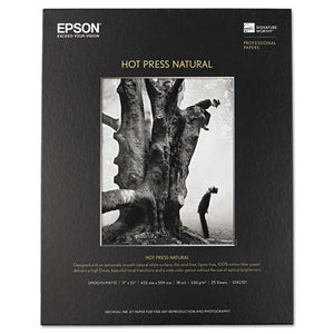 ESEPSS042321 - Hot Press Natural Fine Art Paper, 17 X 22, 25 Sheets