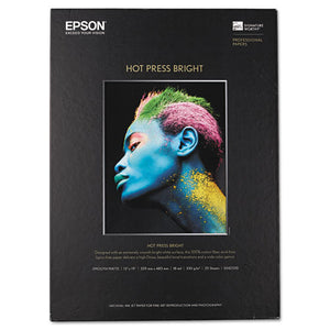 ESEPSS042330 - Hot Press Bright Fine Art Paper, 13 X 19, Bright White, 25 Sheets