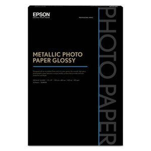 ESEPSS045590 - Professional Media Metallic Photo Paper Glossy, White, 13 X 19, 25 Sheets-pack