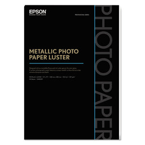 ESEPSS045597 - Professional Media Metallic Photo Paper Luster, White, 13 X 19, 25 Sheets-pack