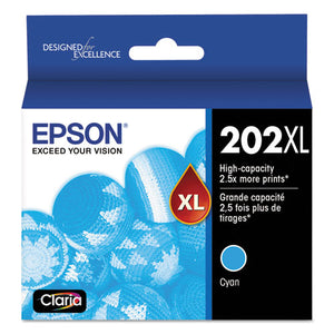 T202xl220s (202xl) Claria High-yield Ink, 470 Page-yield, Cyan
