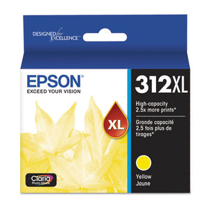 T312xl420s (312xl) Claria High-yield Ink, 830 Page-yield, Yellow