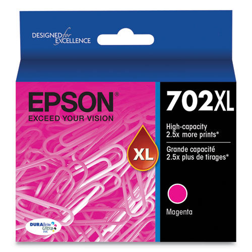 T702xl320s (702xl) Durabrite Ultra High-yield Ink, 950 Page-yield, Magenta