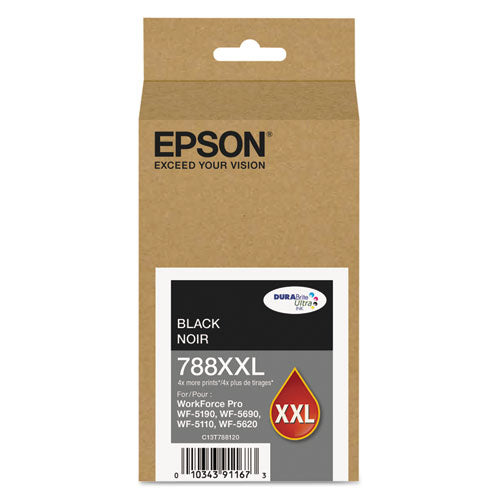 ESEPST788XXL120 - T788xxl120 (788xxl) Durabrite Ultra Xl Pro High-Yield Ink, Black