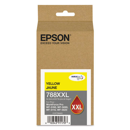 ESEPST788XXL420 - T788xxl420 (788xxl) Durabrite Ultra Xl Pro High-Yield Ink, Yellow