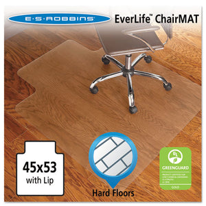 ESESR131823 - 45x53 Lip Chair Mat, Economy Series For Hard Floors