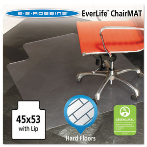 ESESR132123 - 45x53 Lip Chair Mat, Multi-Task Series For Hard Floors, Heavier Use