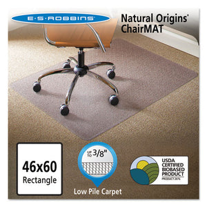 ESESR141052 - Natural Origins Chair Mat For Carpet, 46 X 60, Clear