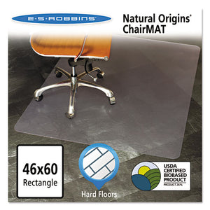 ESESR143022 - Natural Origins Chair Mat For Hard Floors, 46 X 60, Clear