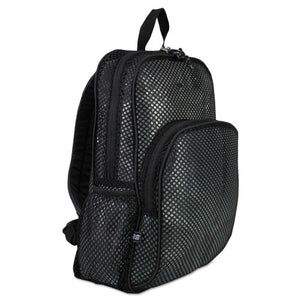 ESEST113960BJBLK - Mesh Backpack, 12 X 5 1-2 X 17 1-2, Black
