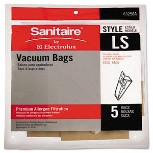 ESEUR63256A10 - Commercial Upright Vacuum Cleaner Replacement Bags, Style Ls, 5-pack