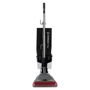 Tradition Upright Vacuum With Dust Cup, 5 Amp, 14 Lb, Gray-red
