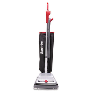 Tradition Quietclean Upright Vacuum, 18 Lb, Gray-red-black