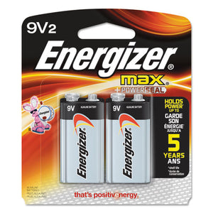 ESEVE522BP2 - Max Alkaline Batteries, 9v, 2 Batteries-pack