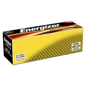 ESEVEEN93 - Industrial Alkaline Batteries, C, 12 Batteries-box