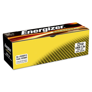 ESEVEEN95 - Industrial Alkaline Batteries, D, 12 Batteries-box