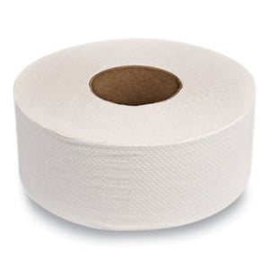 Two-ply Jumbo Roll Toilet Paper, White, 9" Dia. X 1,000 Ft, 12 Rolls-carton