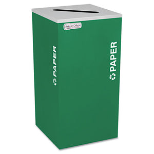 ESEXCRCKDSQPEGX - KALEIDOSCOPE COLLECTION PAPER-RECYCLING RECEPTACLE, 24GAL, EMERALD GREEN