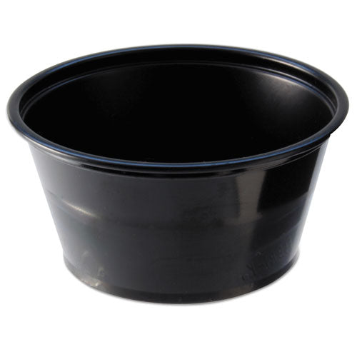 ESFABPC200B - Portion Cups, 2oz, Black, 250-sleeve, 10 Sleeves-carton