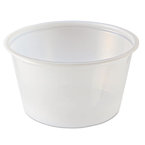 ESFABPC400 - Portion Cups, 4oz, Clear, 125-sleeve, 20 Sleeves-carton