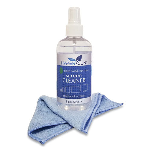 Hypercln Screen Cleaning Kit, 8 Oz Spray Bottle