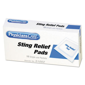 ESFAO19002 - First Aid Sting Relief Pads, 10-box