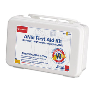 ESFAO238AN - Ansi-Compliant First Aid Kit, 64 Pieces, Plastic Case