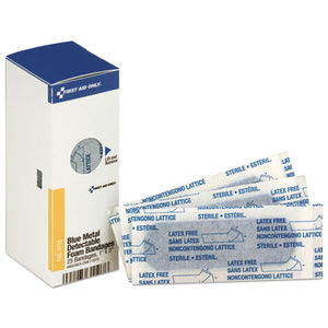 ESFAOFAE3110 - Metal Detectable Adhesive Bandages, Foam, Blue, 1 X 3, 25-box