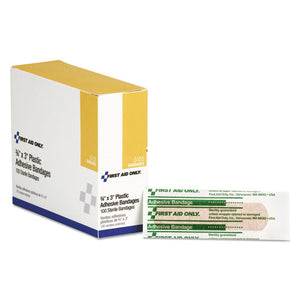 ESFAOG155 - Plastic Adhesive Bandages, 3 X 3-4, 100-box