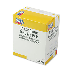 ESFAOI211 - Gauze Dressing Pads, 3" X 3", 10-box