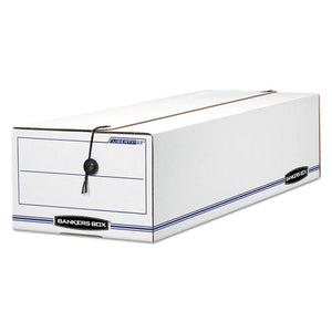 ESFEL00018 - Liberty Basic Storage Box, Record Form, 8 3-4 X 23 3-4 X 7, White-blue, 12-ct