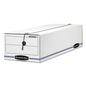 ESFEL00022 - Liberty Storage Box, Record Form, 9 1-2 X 23 1-4 X 6, White-blue, 12-carton